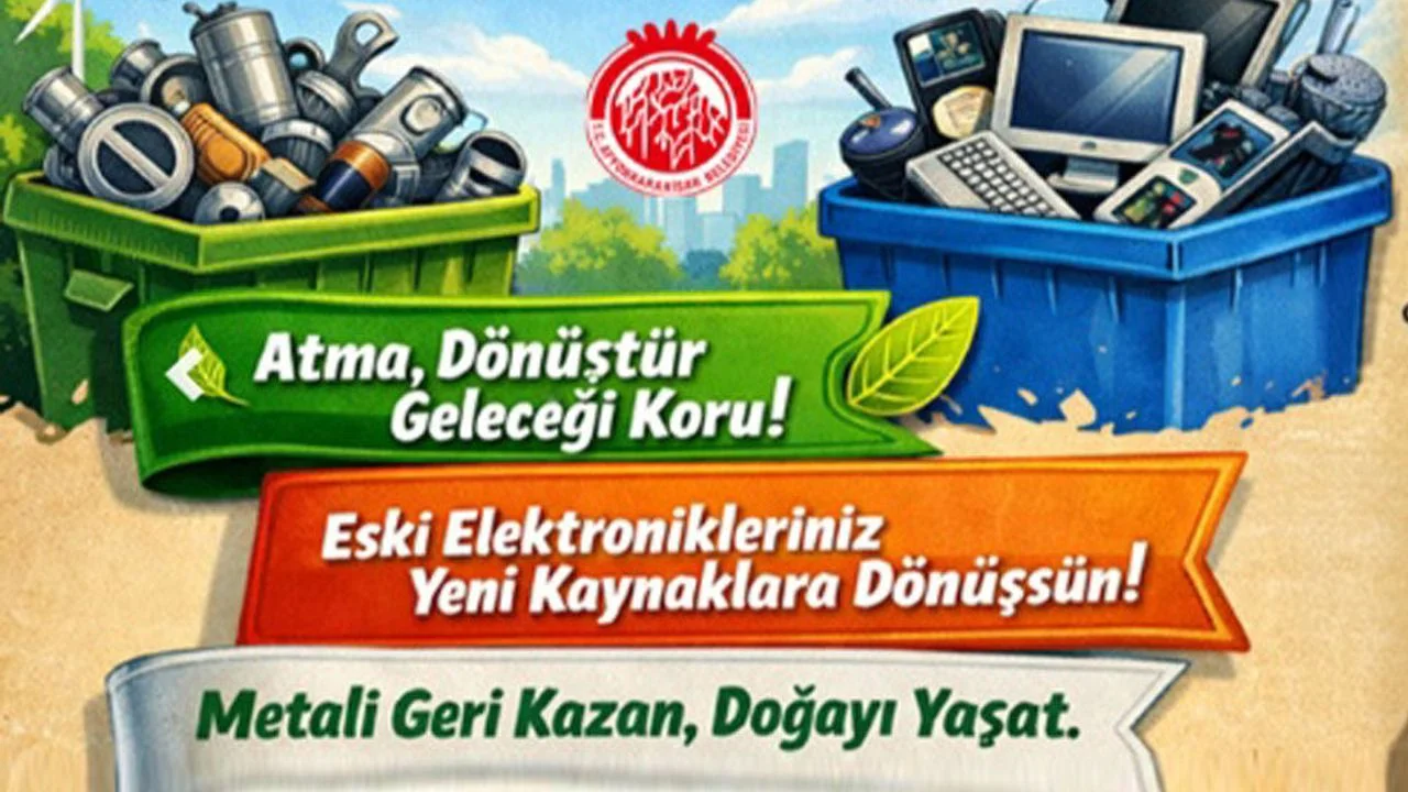 Afyonkarahisar'da Çevreci Adım: Elektronik ve Metal Atıklar Geri Dönüşüme Kazandırılıyor