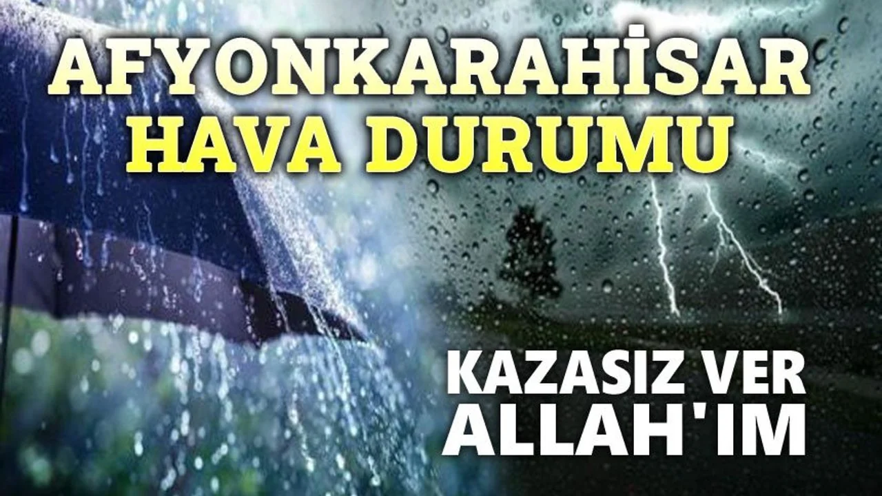 Afyonkarahisar'da Bahar Yağmurları Etkisini Sürdürüyor