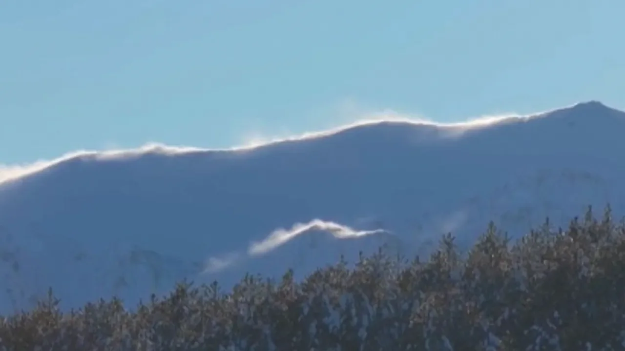 Akdağ Tabiat Parkı’nda Kış Masalı: Beyaz Örtü Havadan Görüntülendi