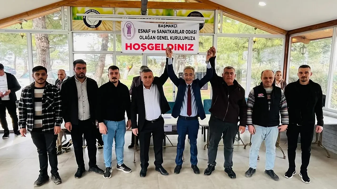 Başmakçı Esnaf Odası’nda Bayrak Değişimi: Yeni Başkan Mümin Akpınar Oldu