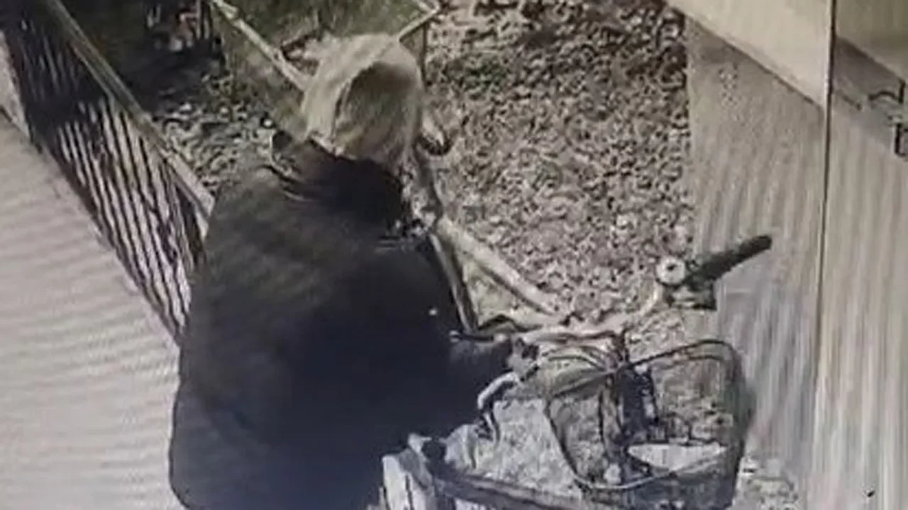 Kütahya'da Güpegündüz Hırsızlık: Kameraya Rağmen Bisikleti Çalıp Gitti