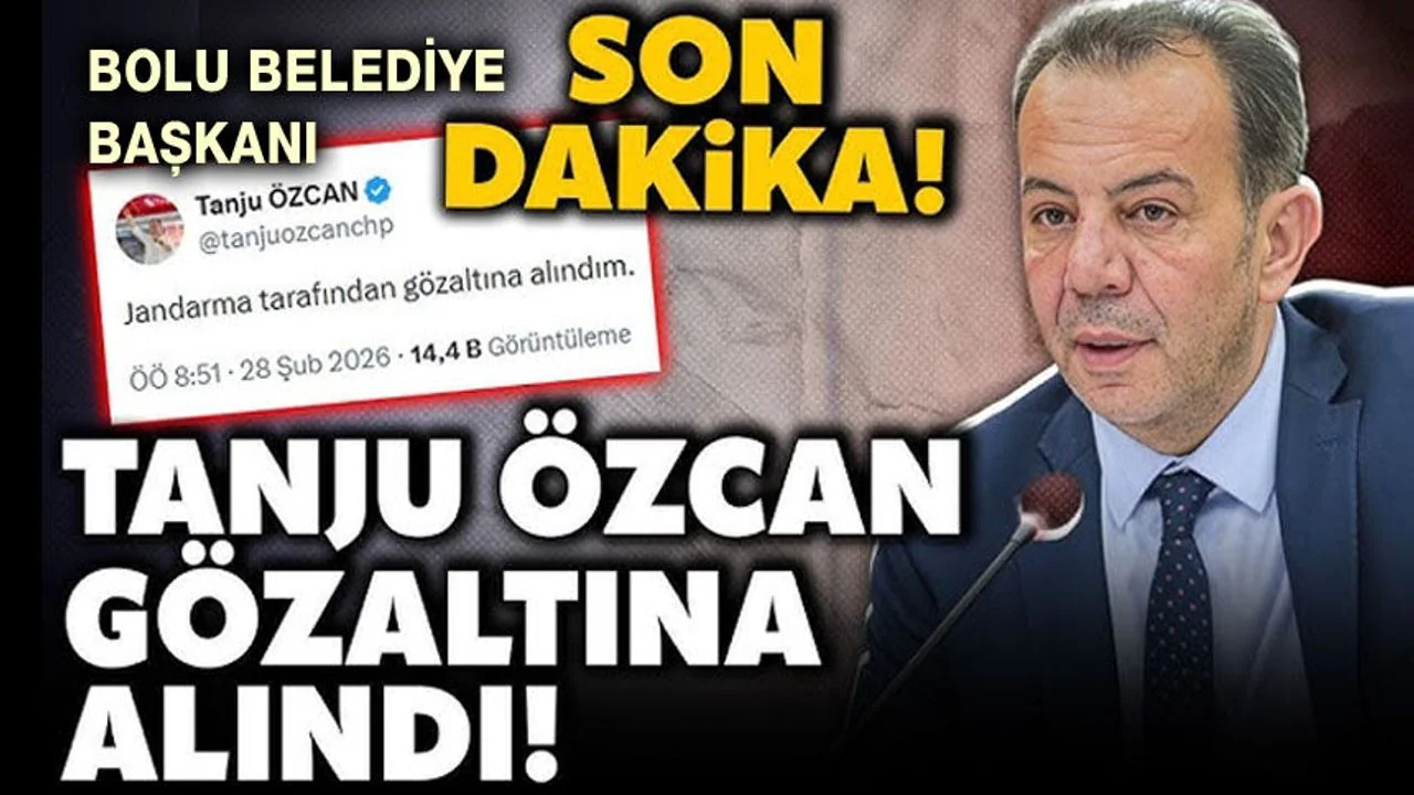 Bolu Belediye Başkanı Tanju Özcan ve 12 Kişi Gözaltına Alındı: Gerekçe "Burs" İddiası